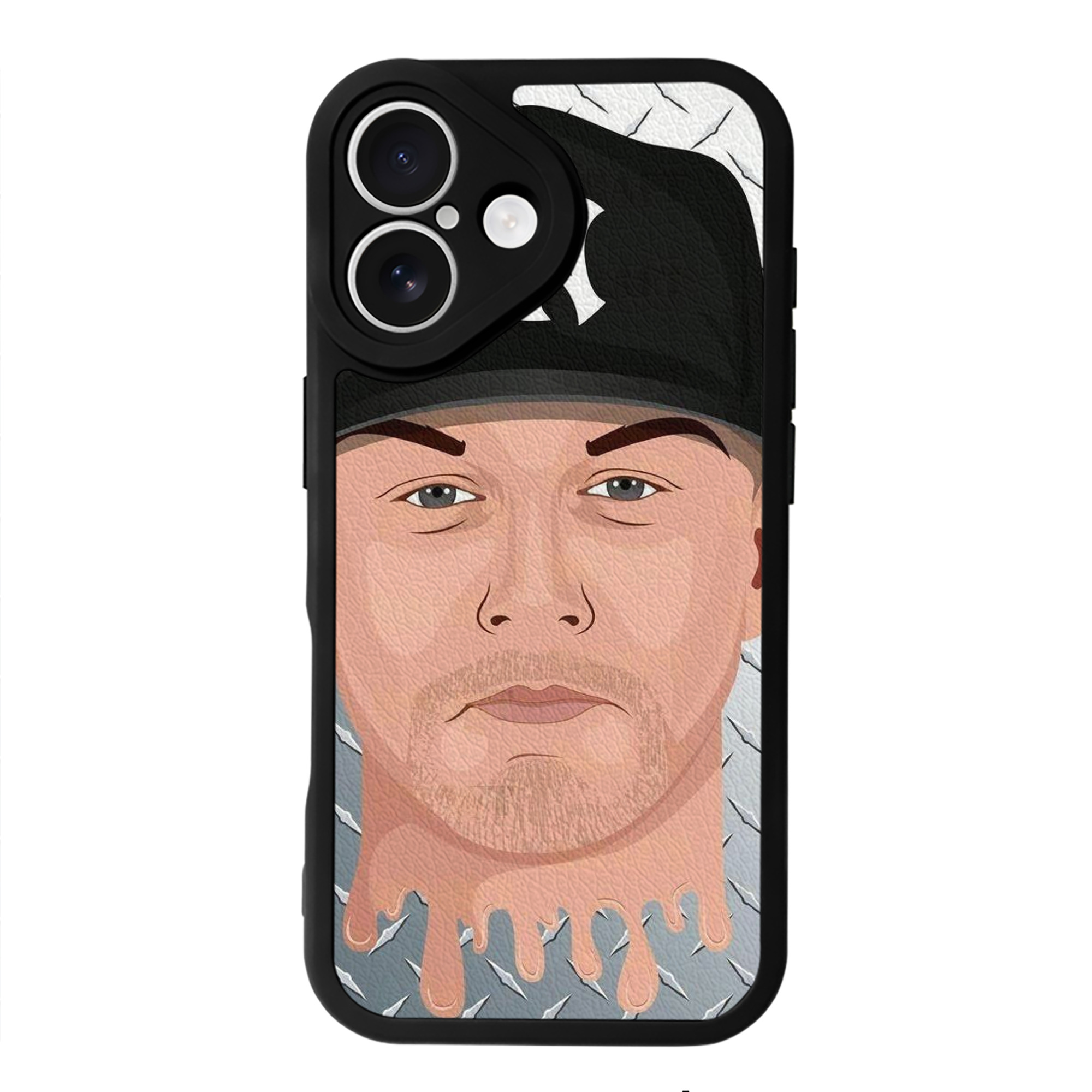 DJ Lemahieu 16 IPhone 16 Silicone Leather Case – UV Print, Lambskin Texture – Perfect Fit, Wireless Charging Compatible, Scratch Resistant, Precise Cutouts – Stylish Protection For IPhone 16